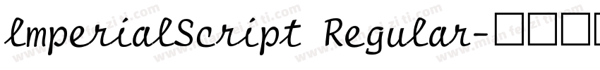 lmperialScript Regular字体转换